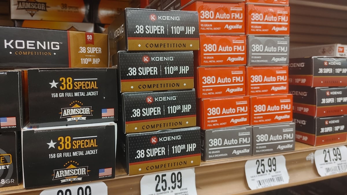 Ammo on shelf