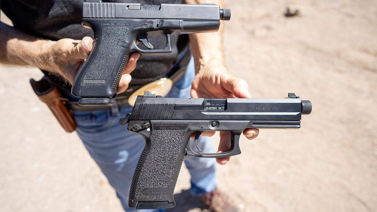 HK Mark 23 with Glock 17