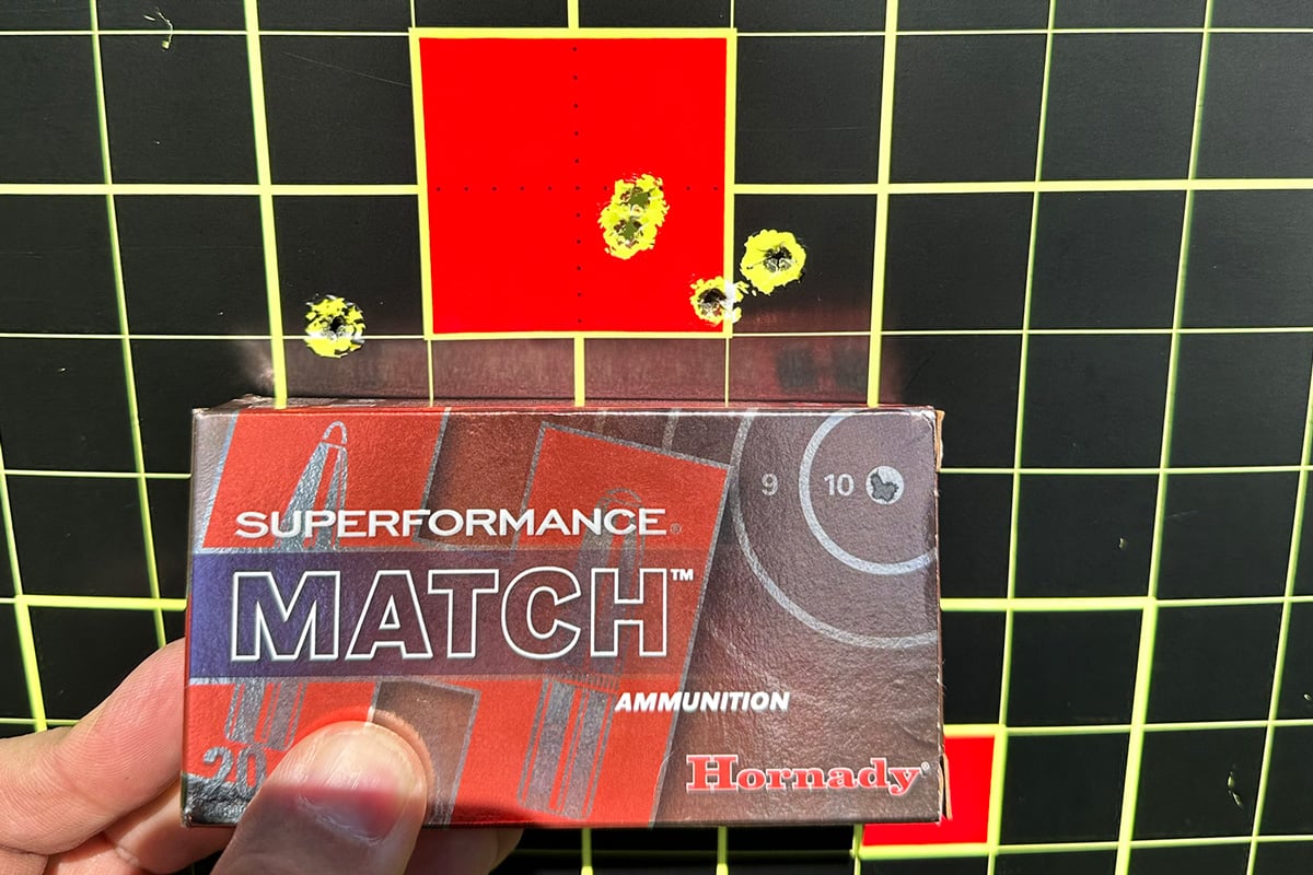 target with 5.56 ammo