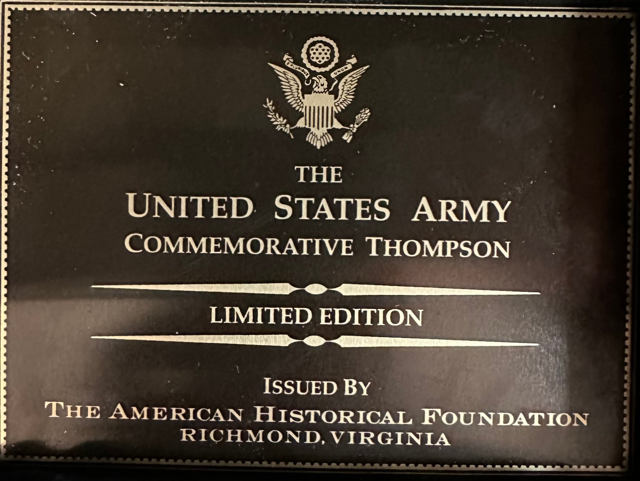 AUTO-ORDNANCE Thompson ECOM00405183 489017