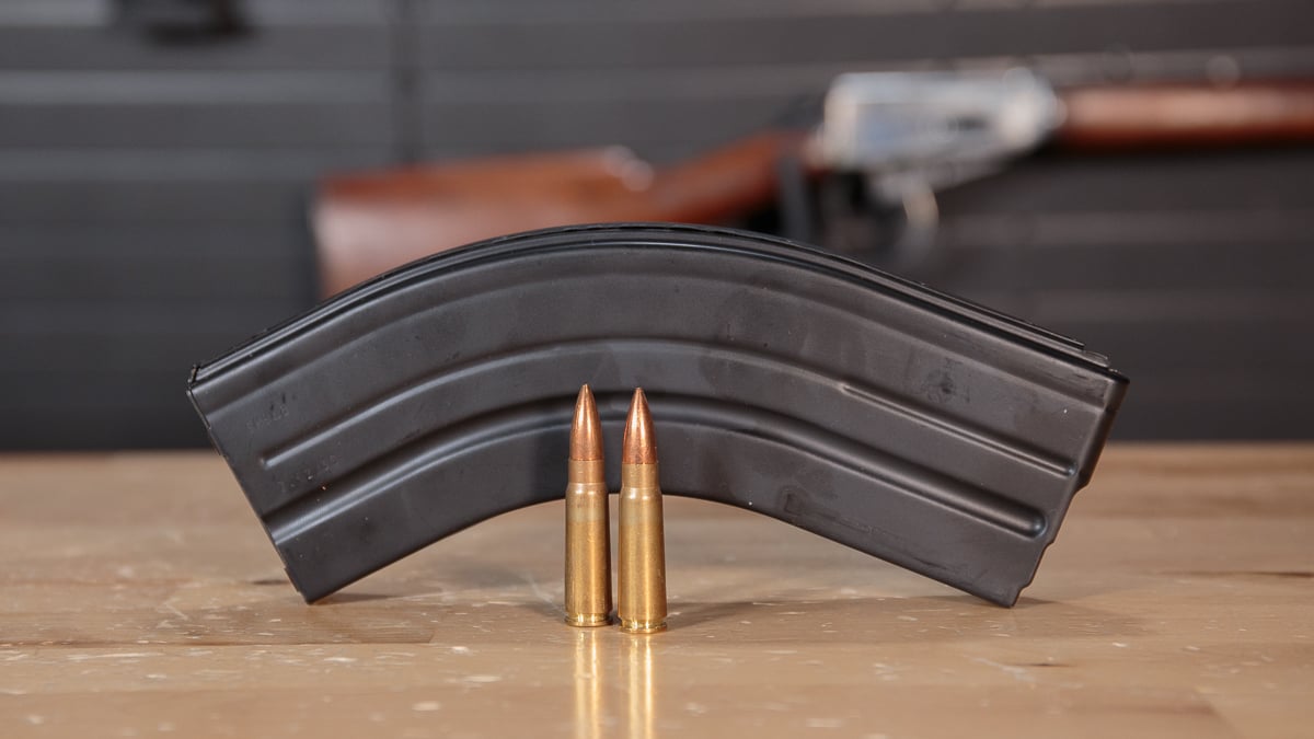 7.62x39mm ammo with magazine