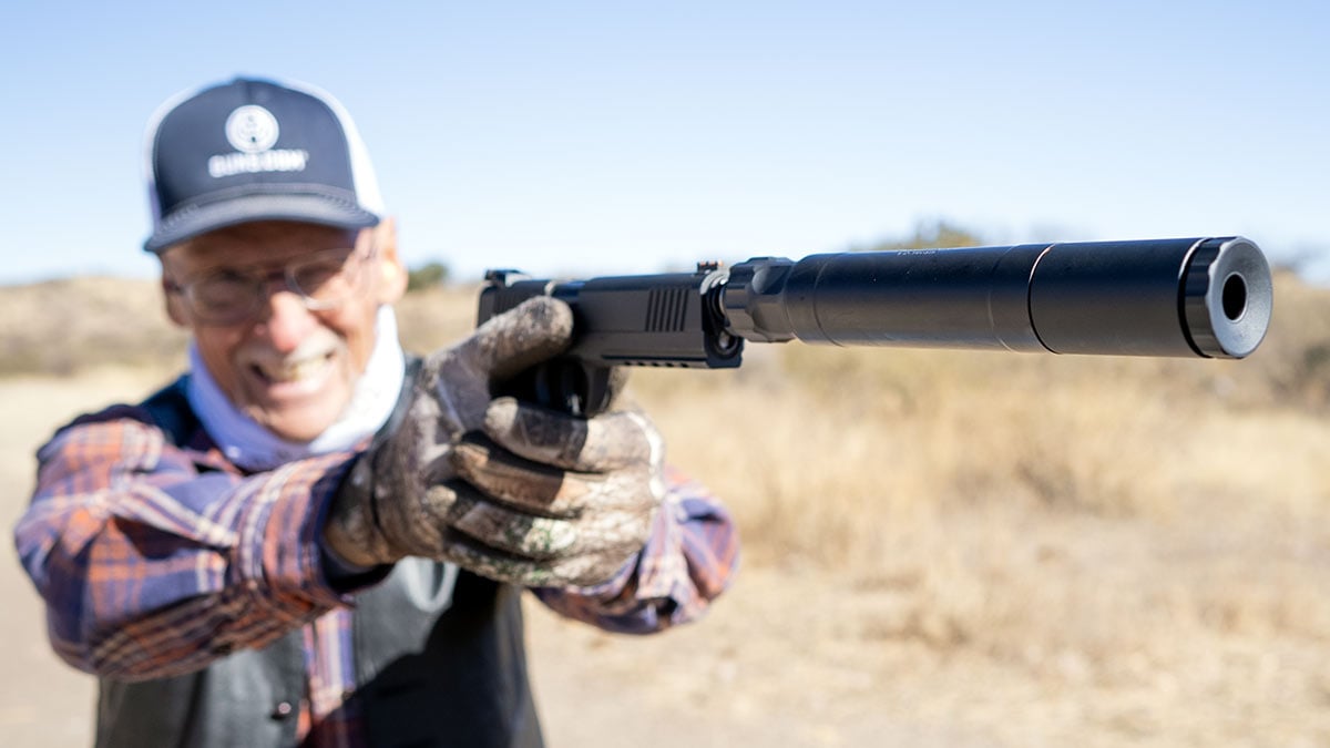 Silencer Central Banish 45 suppressor on RIA 1911A1 FS TAC