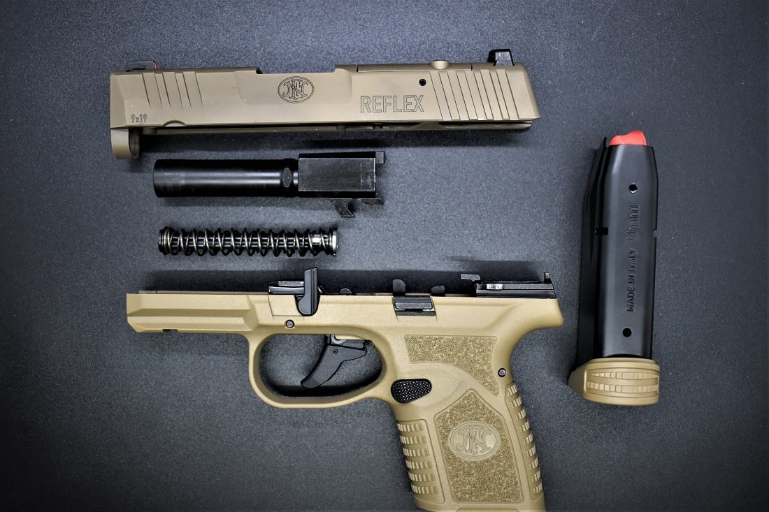 FN Reflex 9mm pistol in FDE