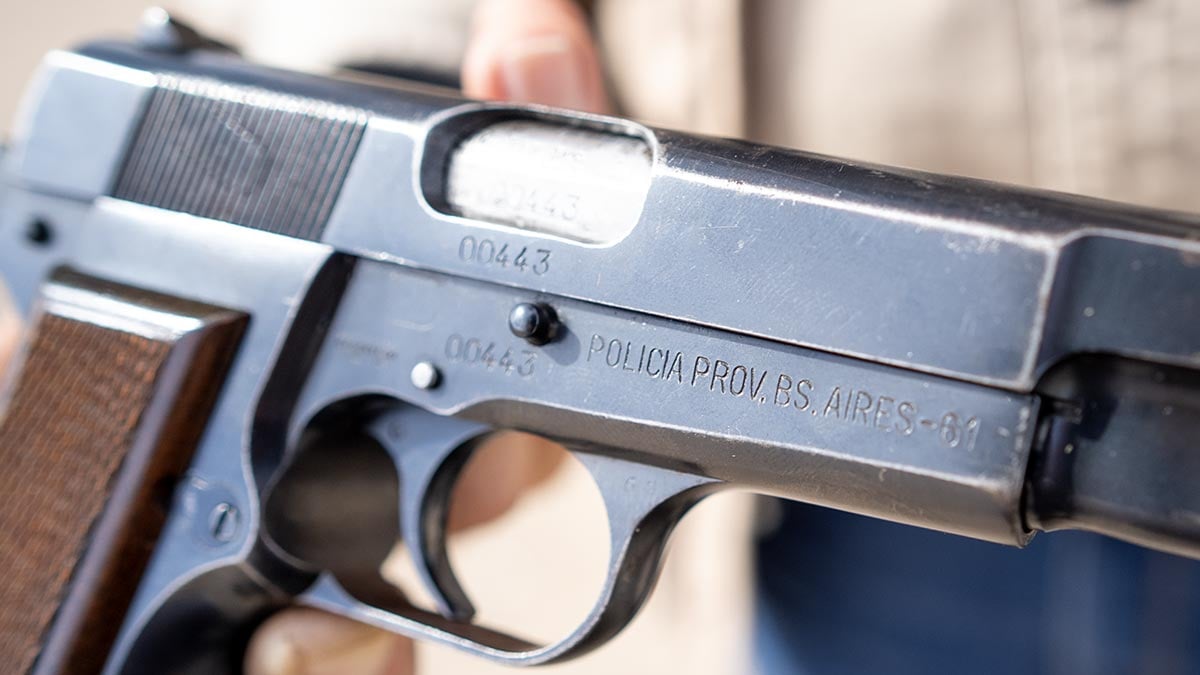 FN Hi-Power from Buenos Aires police