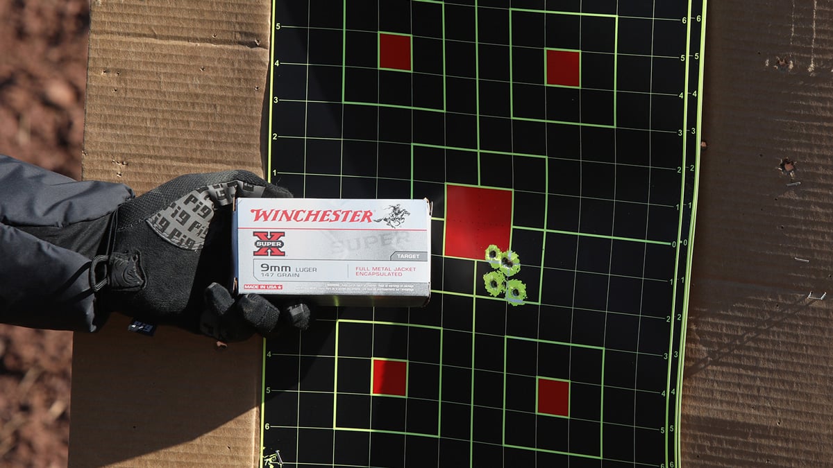 target with 9mm ammo