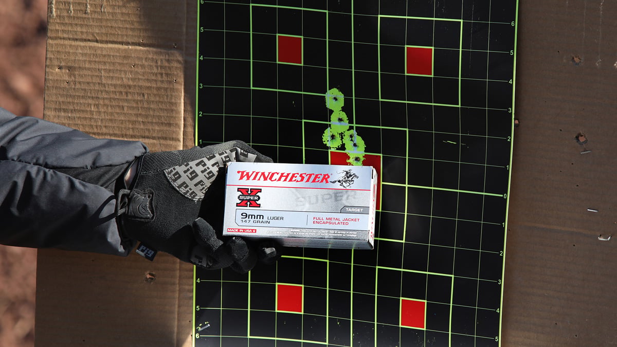 target with 9mm ammo