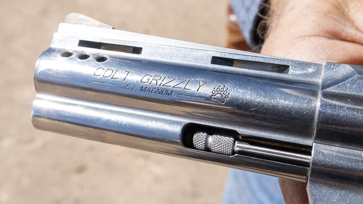 barrel detail on Grizzly revolver