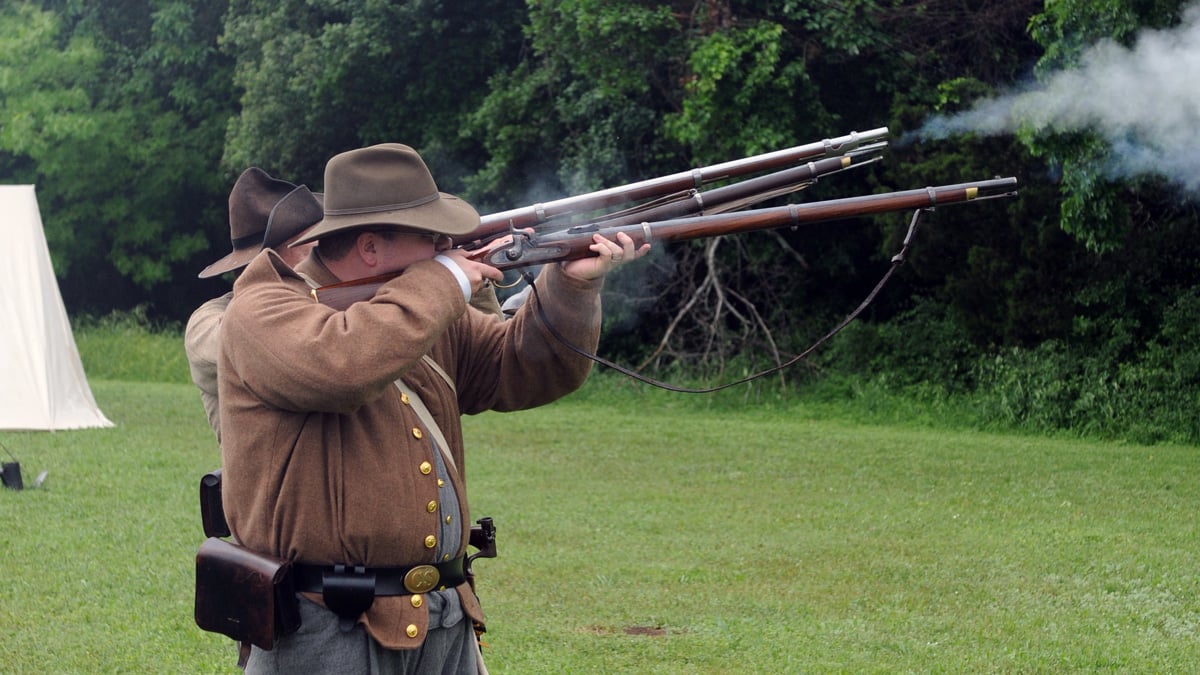 rifleman reenactor