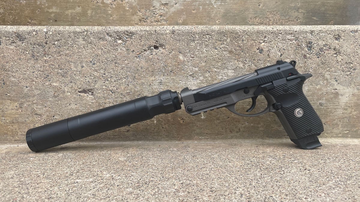Girsan MC 14T X with Banish 45 suppressor