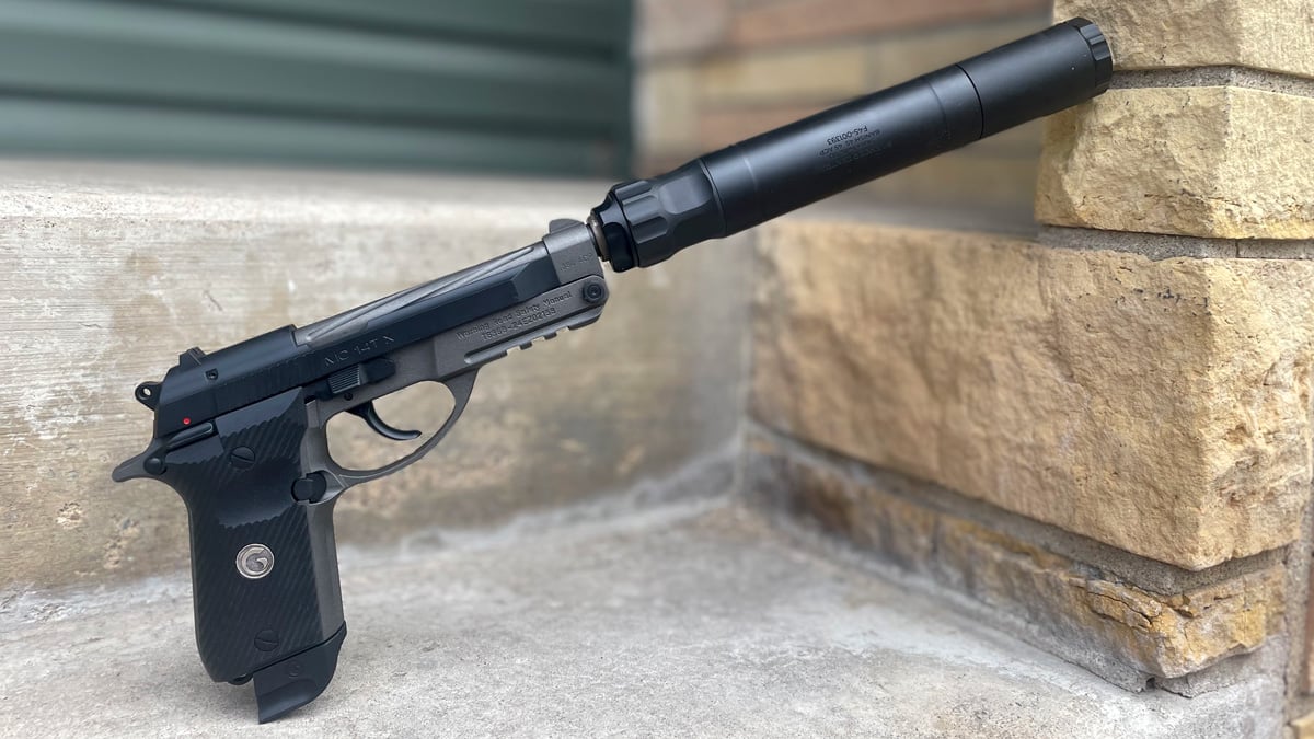 Girsan MC 14T X with Banish 45 suppressor