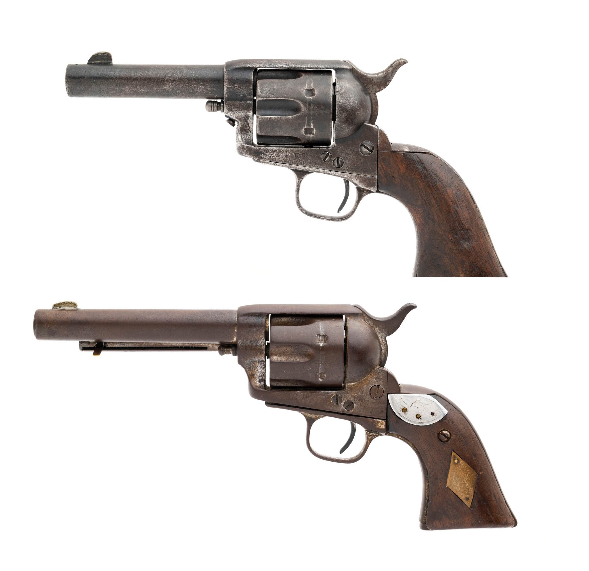 Colt Pair Of COLT Single Action Armies Custer Range Ainsworth Inspected
