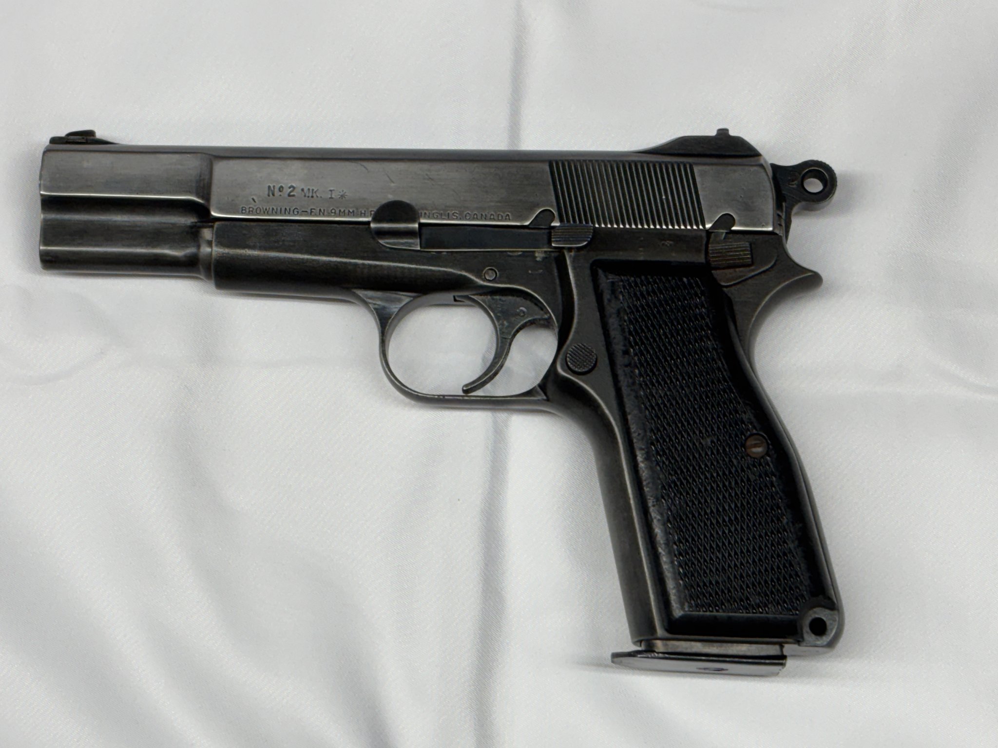 BROWNING No 2. MKM. (H.H. I * OI9.P-PMWER) 9mm luger (9x19 para)
