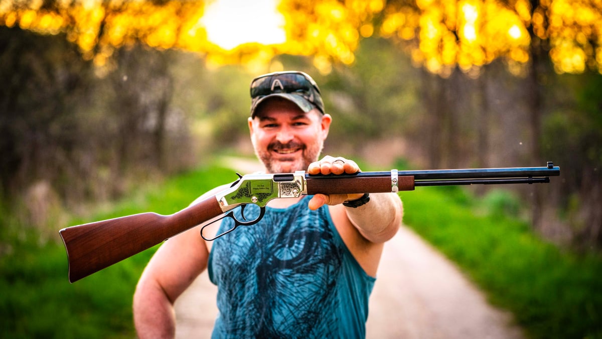 Golden Boy Silver Father&rsquo;s Day Edition lever-action .22 Rifle