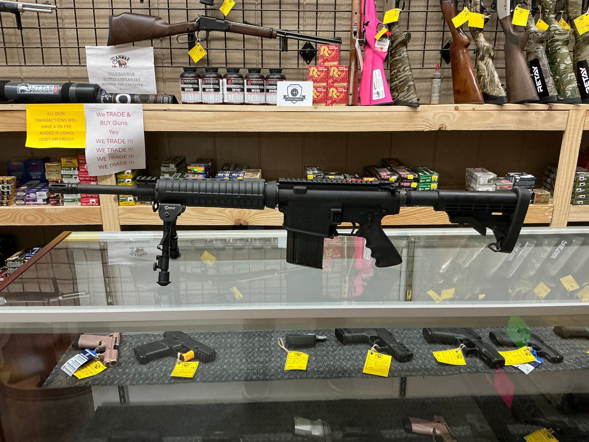 Rock River Arms Rra Lar-8 308win 16 Mid Length A4 Adj Stk Hogue