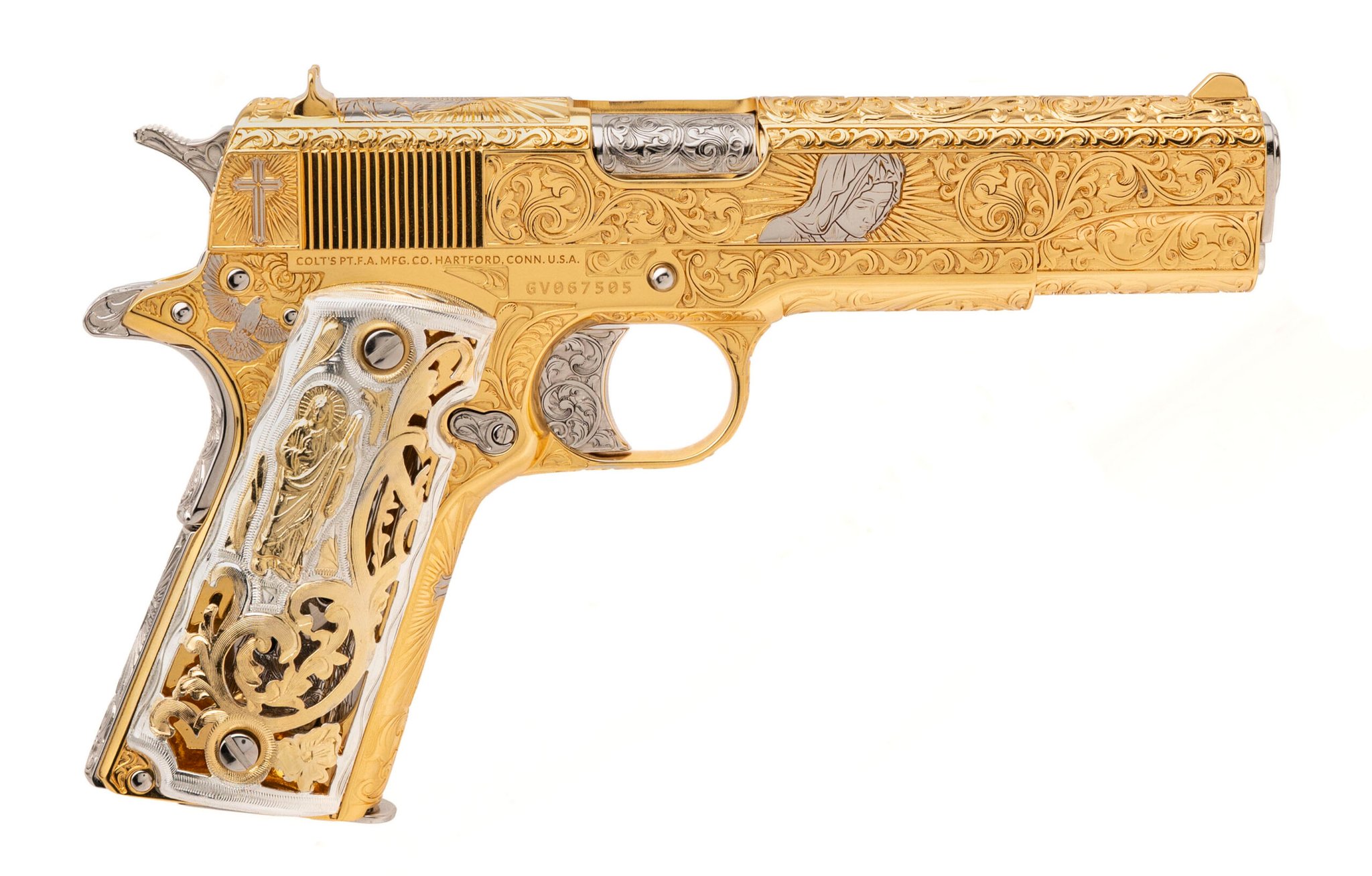 Colt Custom Gold Engraved Government 1911
