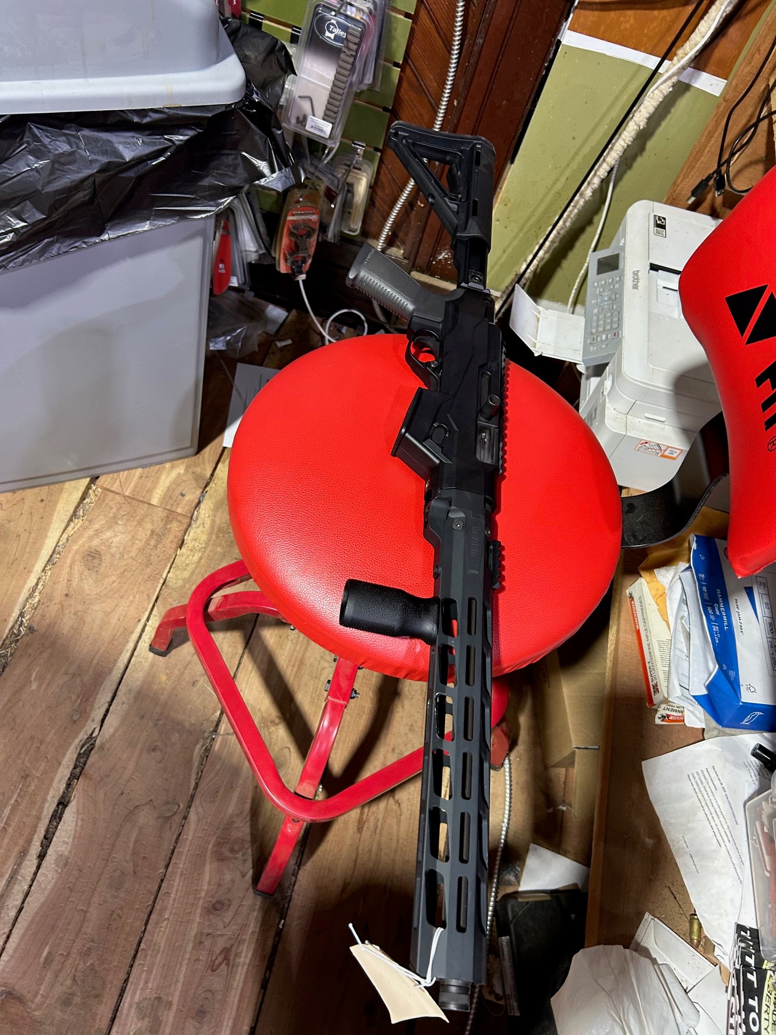 RUGER PC CARBINE TB/FLT with Glock magazine adapter installed