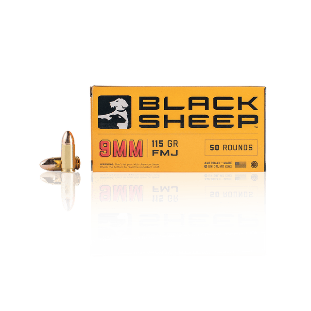 BLACK Sheep 9mm - 115 Gr Fmj (1000 Rounds) 850061129000-20 538853