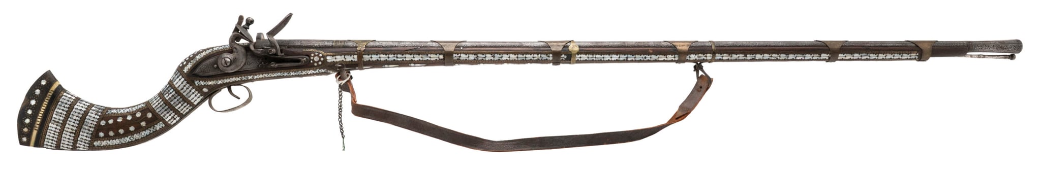 INDIAN Arms Corp. Highly Decorated Afghan Jezail Flintlock Musket .62 Cal ECOM00447963 539875