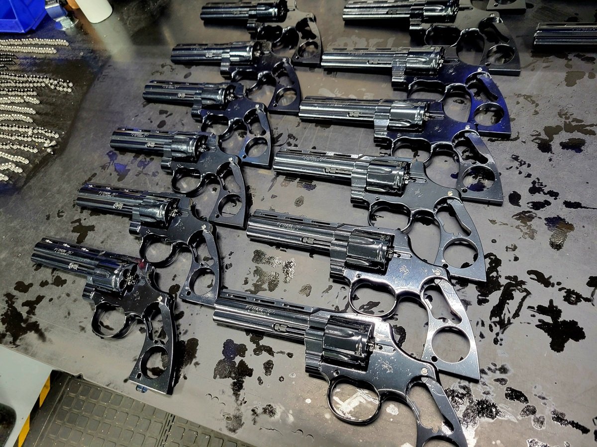 Colt Python in production at the Colt factory