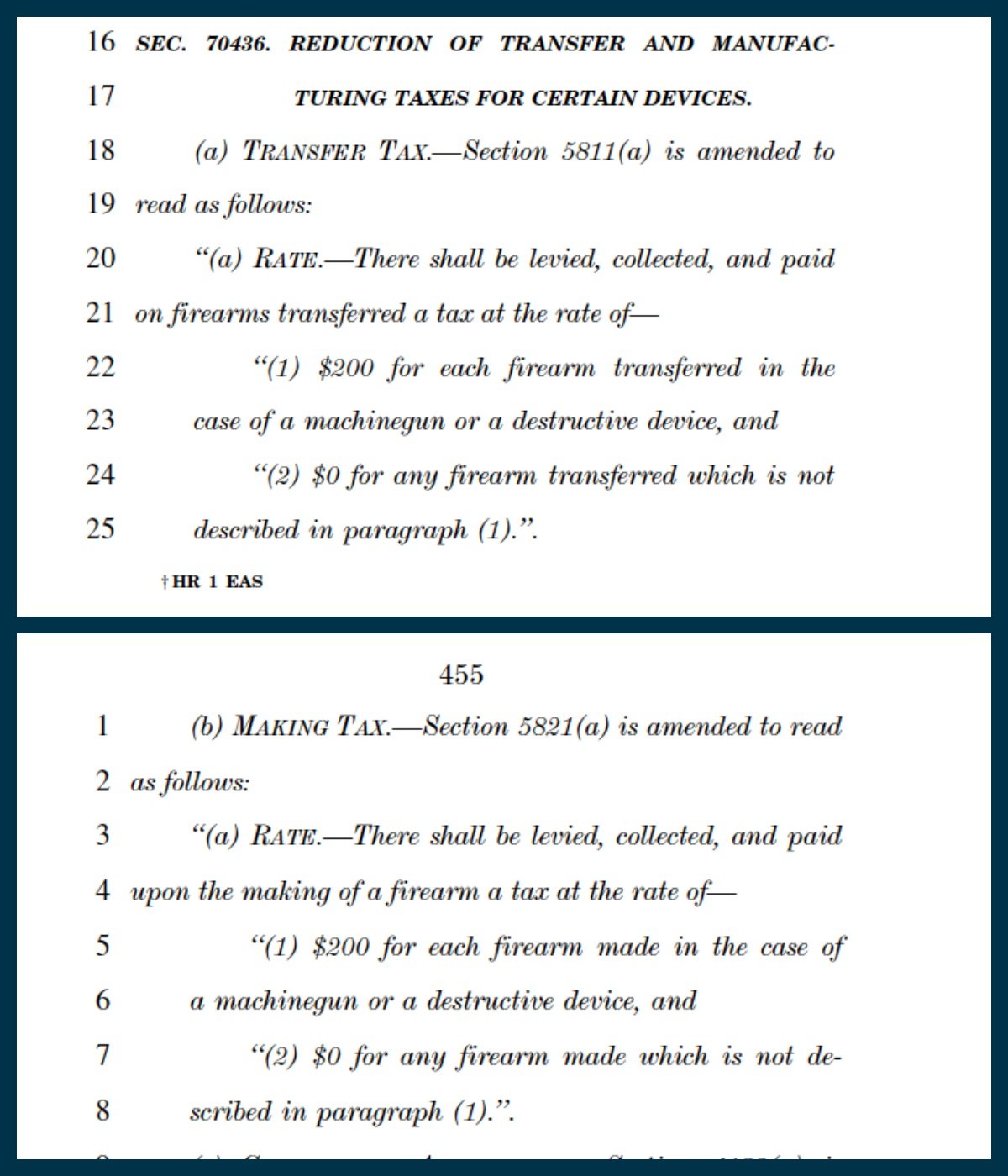Section 70436 of the One Big, Beautiful Bill