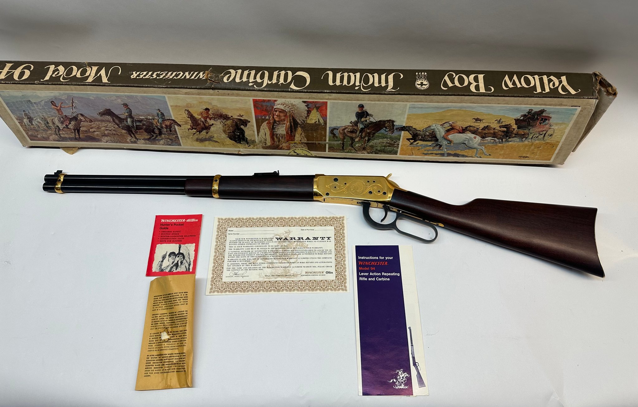 Winchester Model 1894 Yellow Boy Indian Carbine