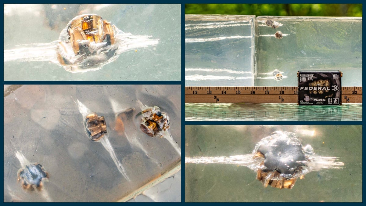 Ballistic Gel Shot by Federal 124-Grain Punch 9mm ammo