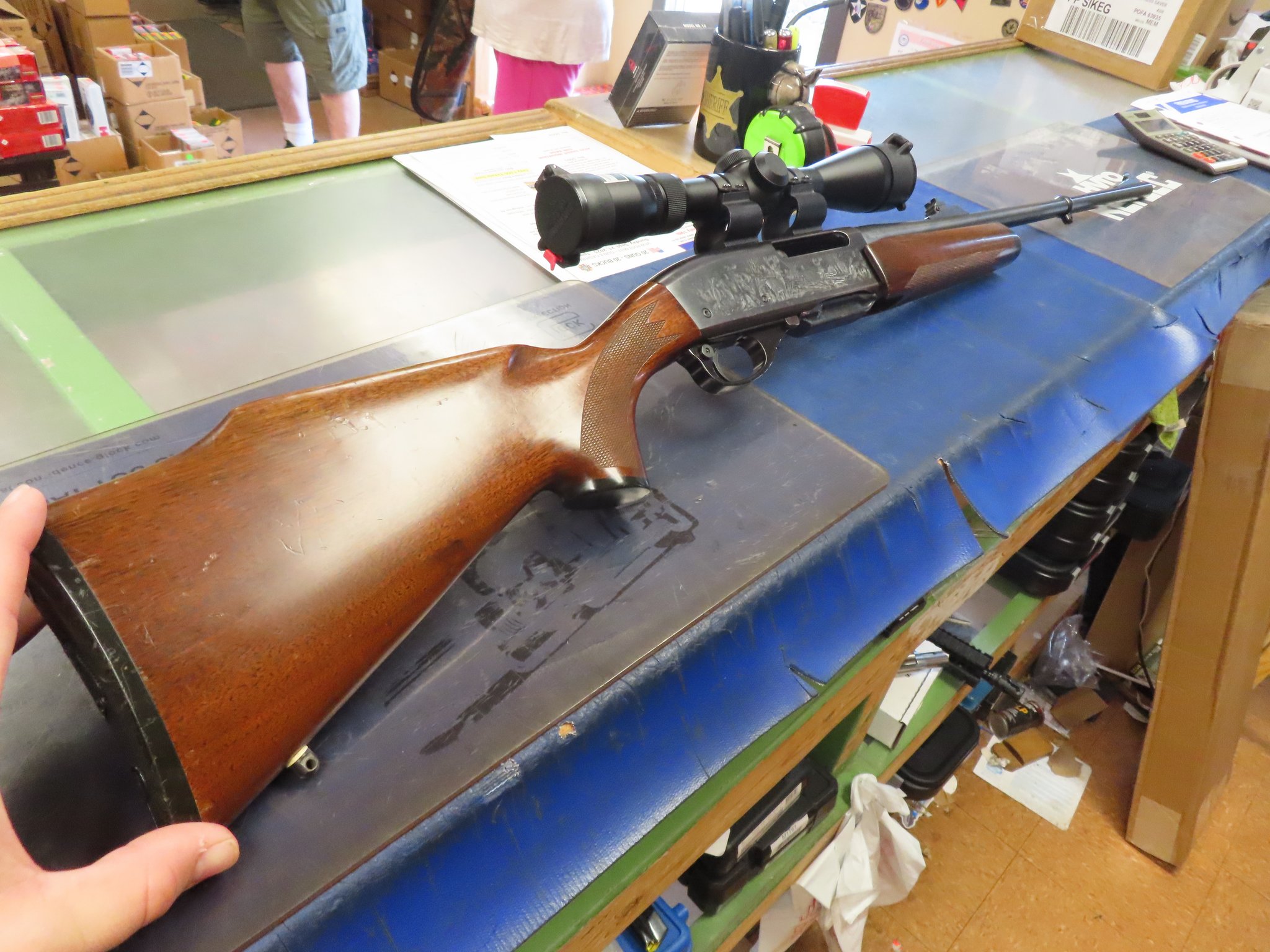 Remington 7600 Engraved