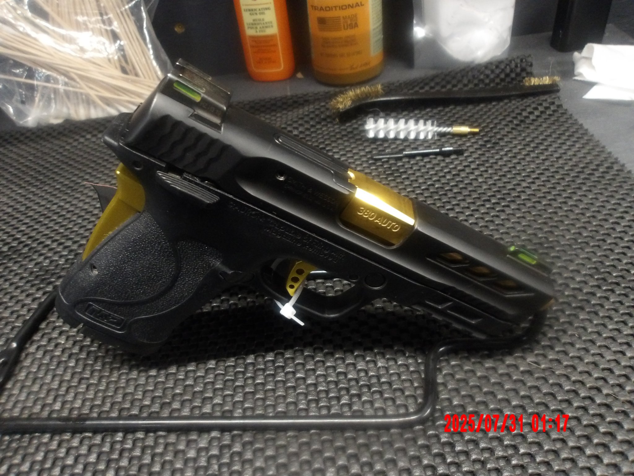 Smith & Wesson M&p380 Shield Ez M2.0 Gold Ported Barrel