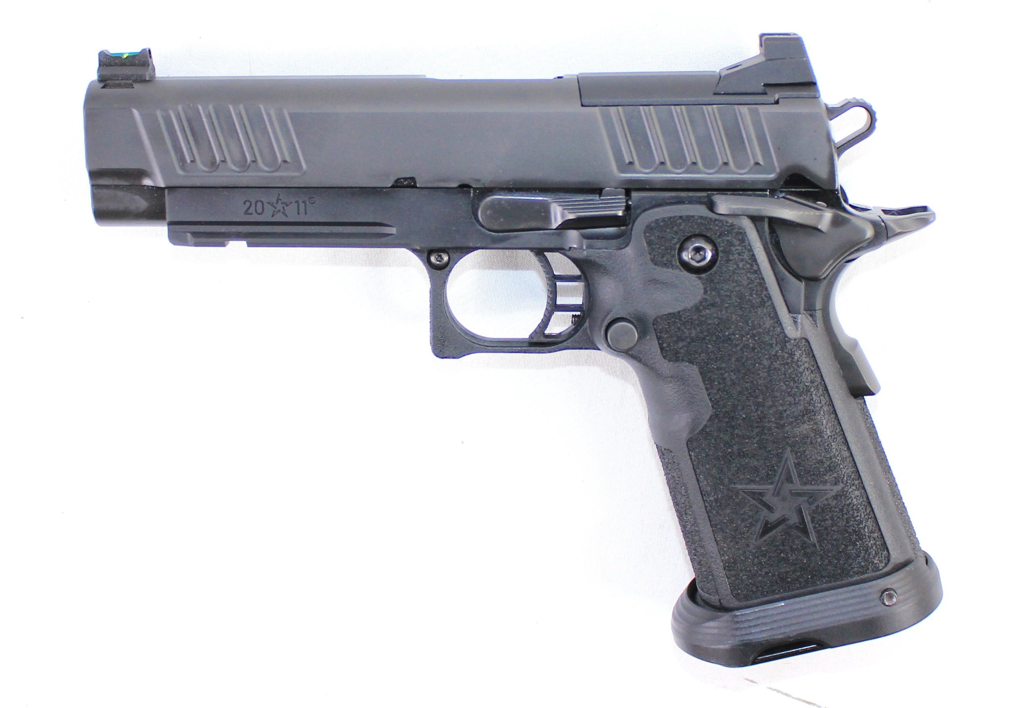 Staccato 2011 P Dpo Optics Ready 9mm 4.5" Dlc Ss Bull Barrel Tac Texture