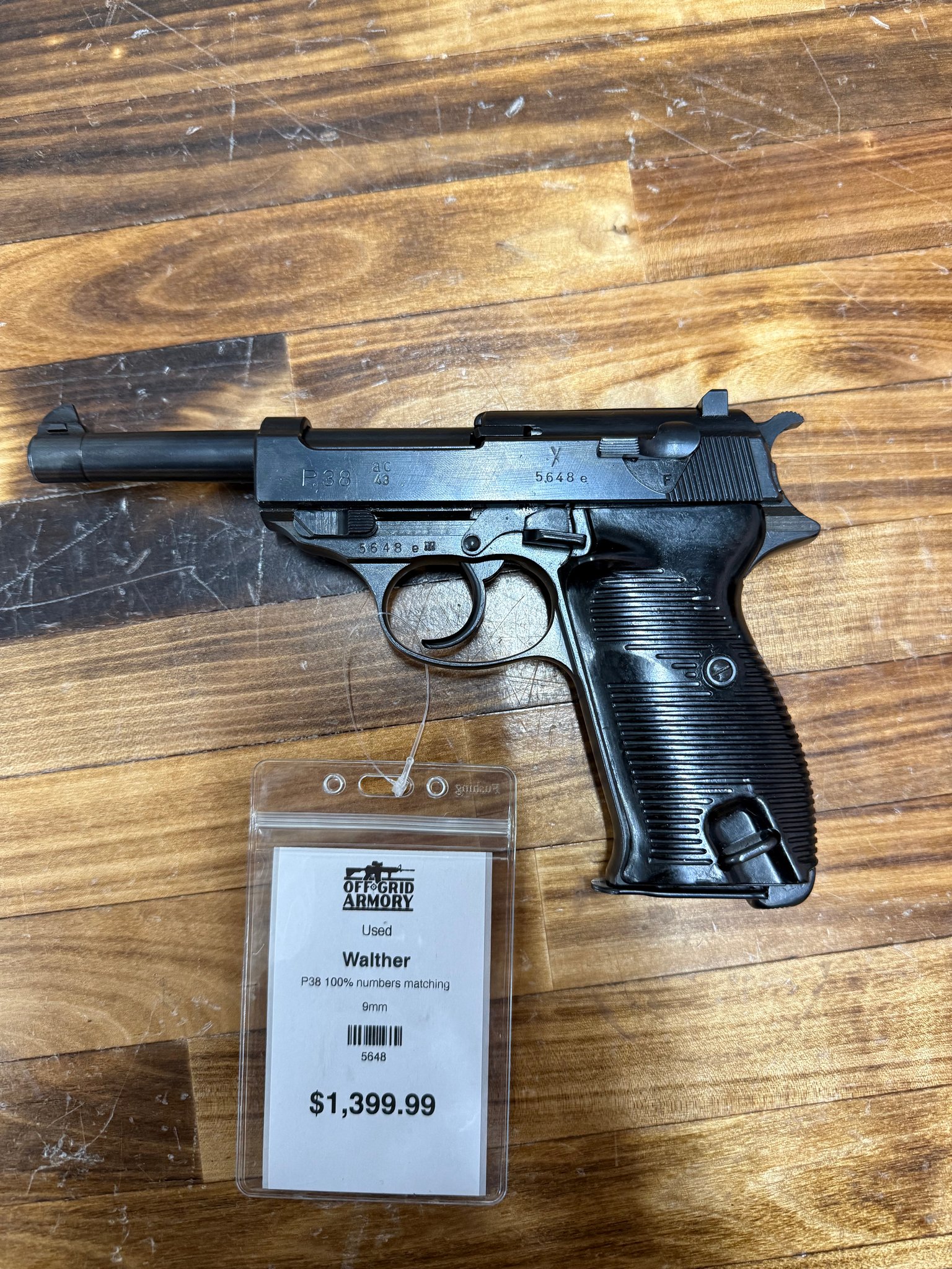 Walther P38 100% Numbers Matching