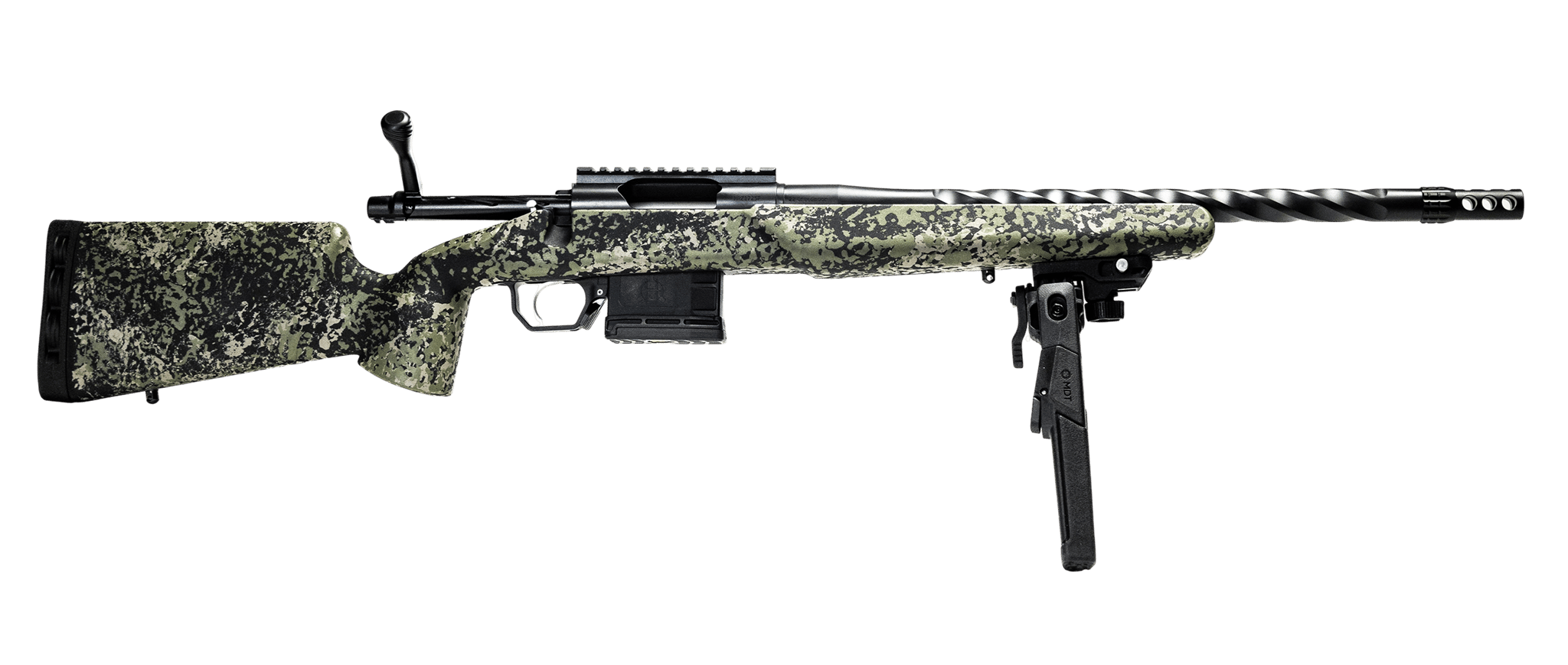 Horizon Firearms RF099L221814T24 Core  Sports South Exclusive 22 Creedmoor 5+1 18 Fluted Threaded Barrel, Stainless Steel Receiver, Iota EKO Carbon Fiber Stock