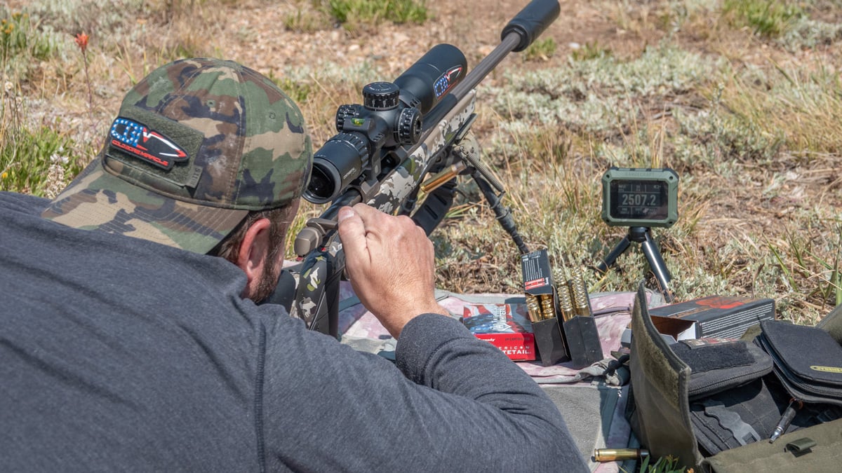 shooting X-Bolt 2 with chronograph