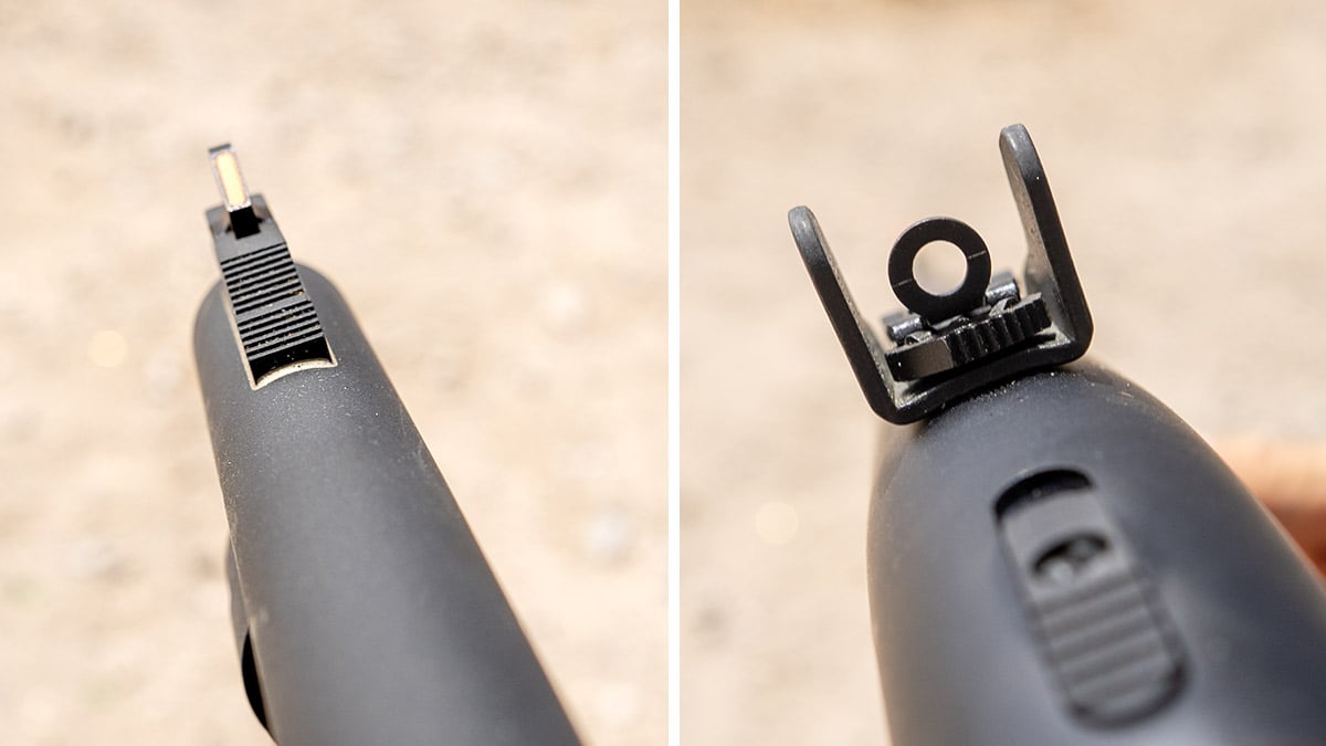 Mossberg 590A1 Retrograde sights