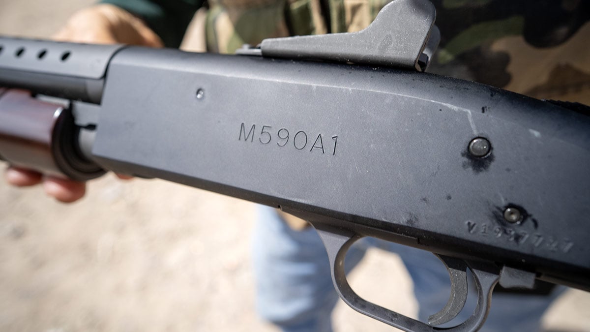 Mossberg 590A1 Retrograde receiver