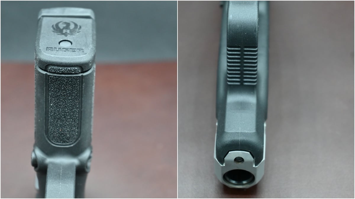 The Ruger LCP Max with a manual safety
