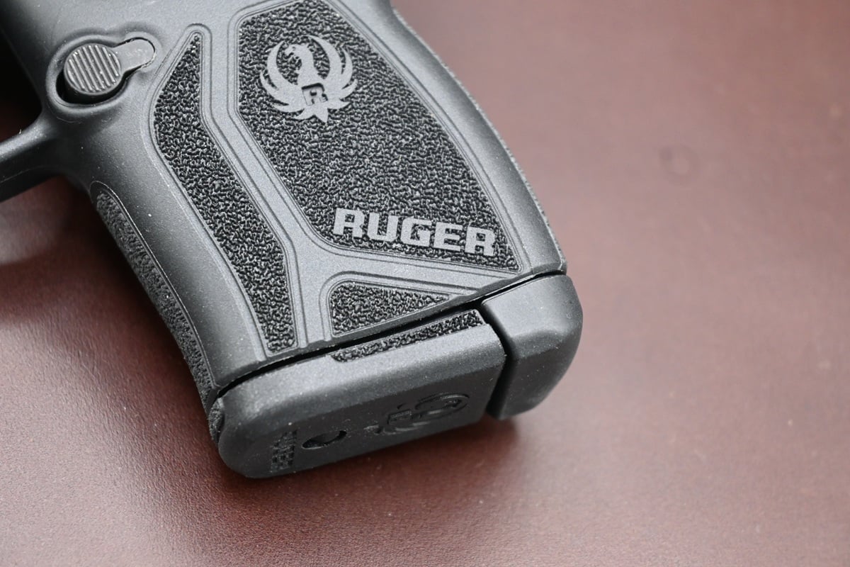 The Ruger LCP Max with a manual safety