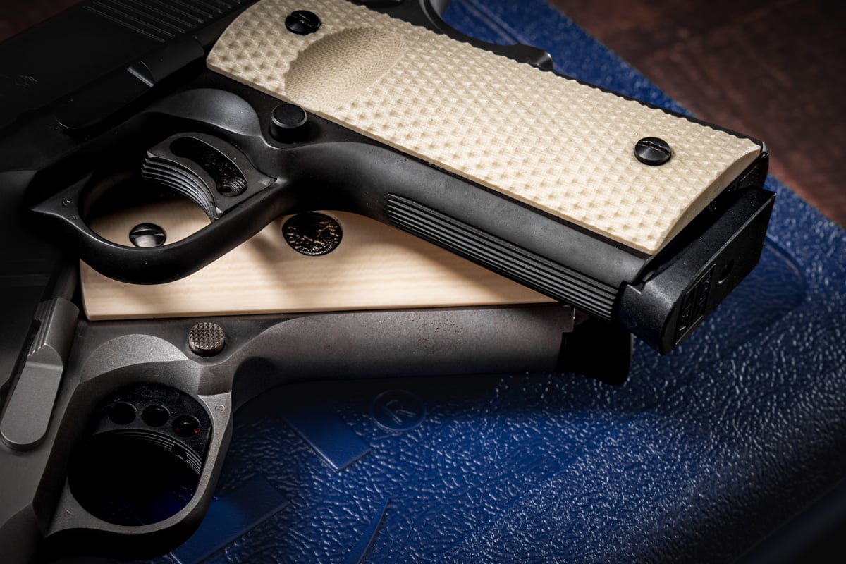 Colt Gold Cup front strap compared to Colt Competition