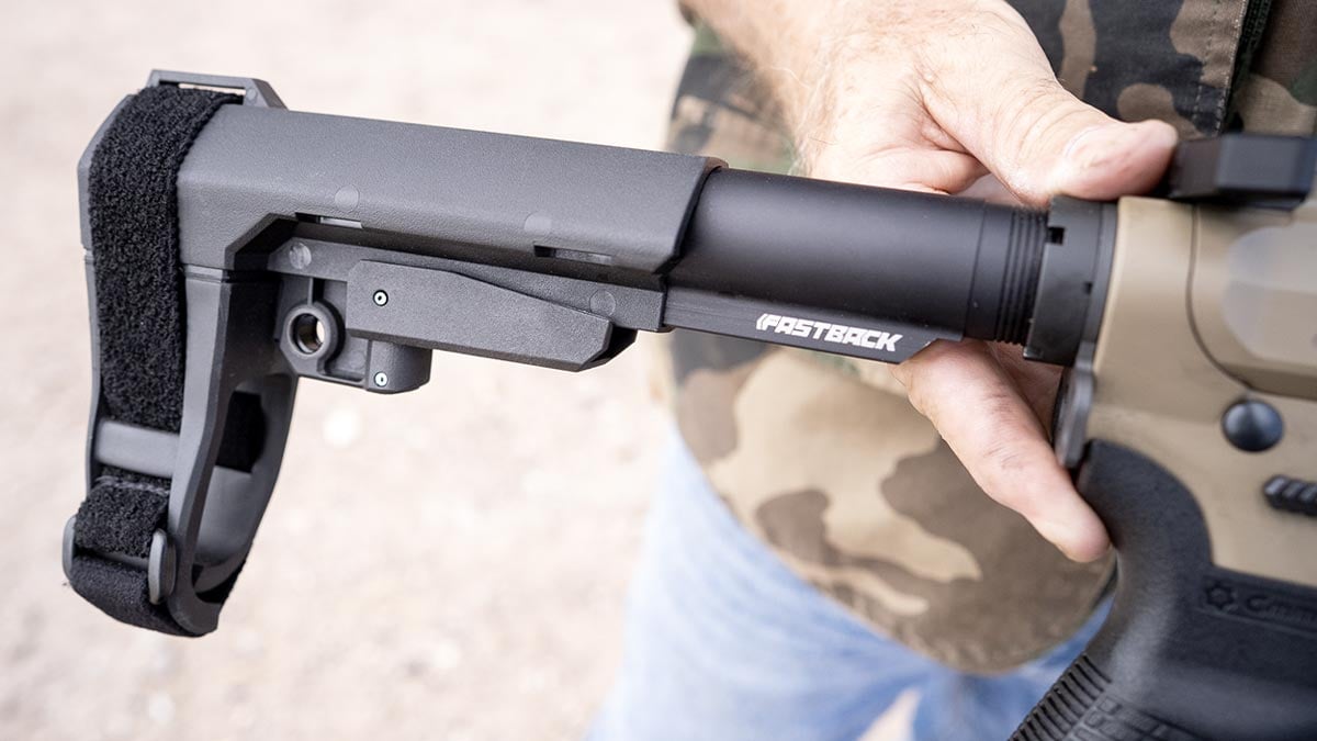Fastback stock on CMMG Banshee MK17