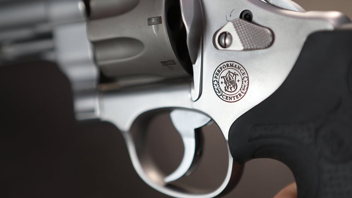 S&W Performance Center emblem on 929