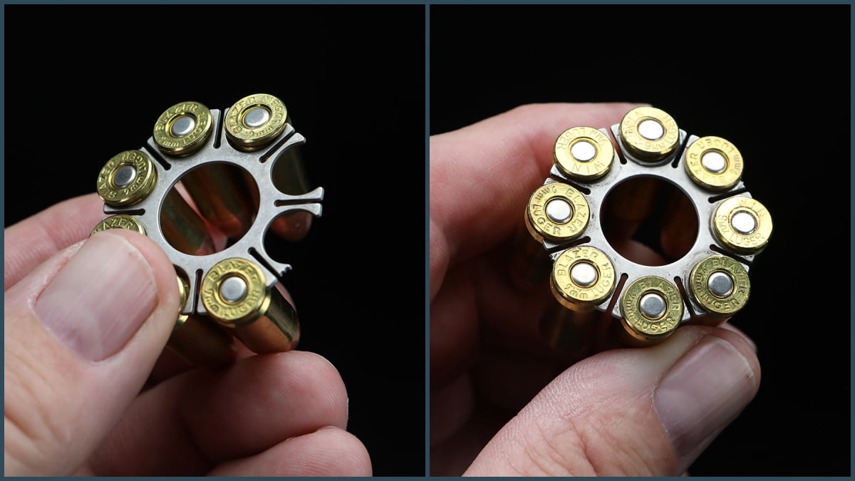 moon clip loaded with 9mm