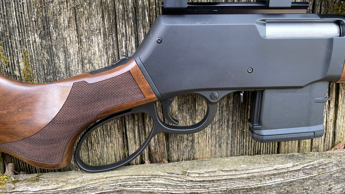 trigger and lever detail on LASR
