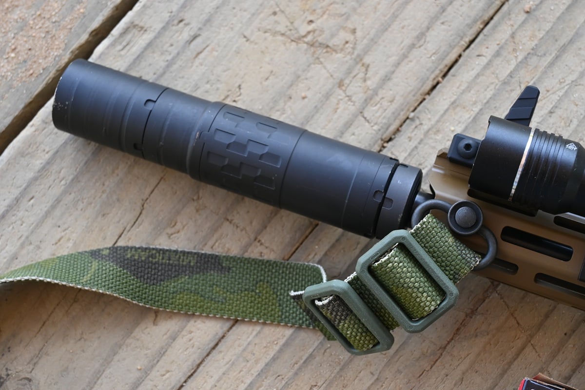 The Springfield Armory Saint Victor 5.56 in Coyote Brown.