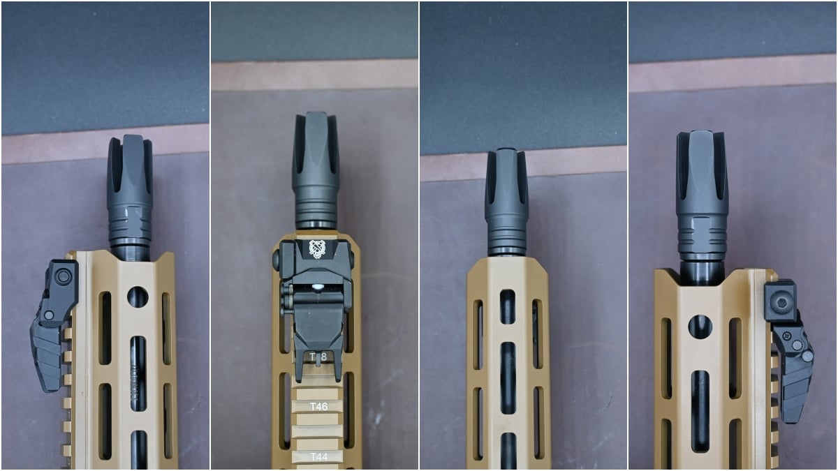 The Springfield Armory Saint Victor 5.56 in Coyote Brown.