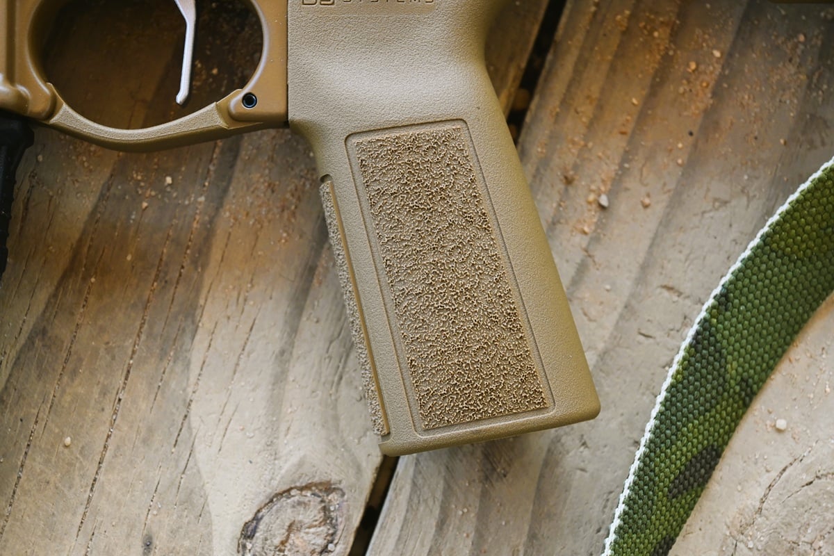 The Springfield Armory Saint Victor 5.56 in Coyote Brown.