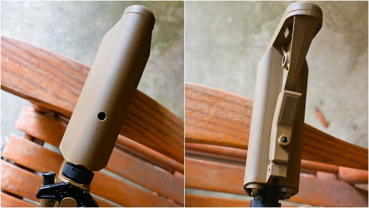 The Springfield Armory Saint Victor 5.56 in Coyote Brown.