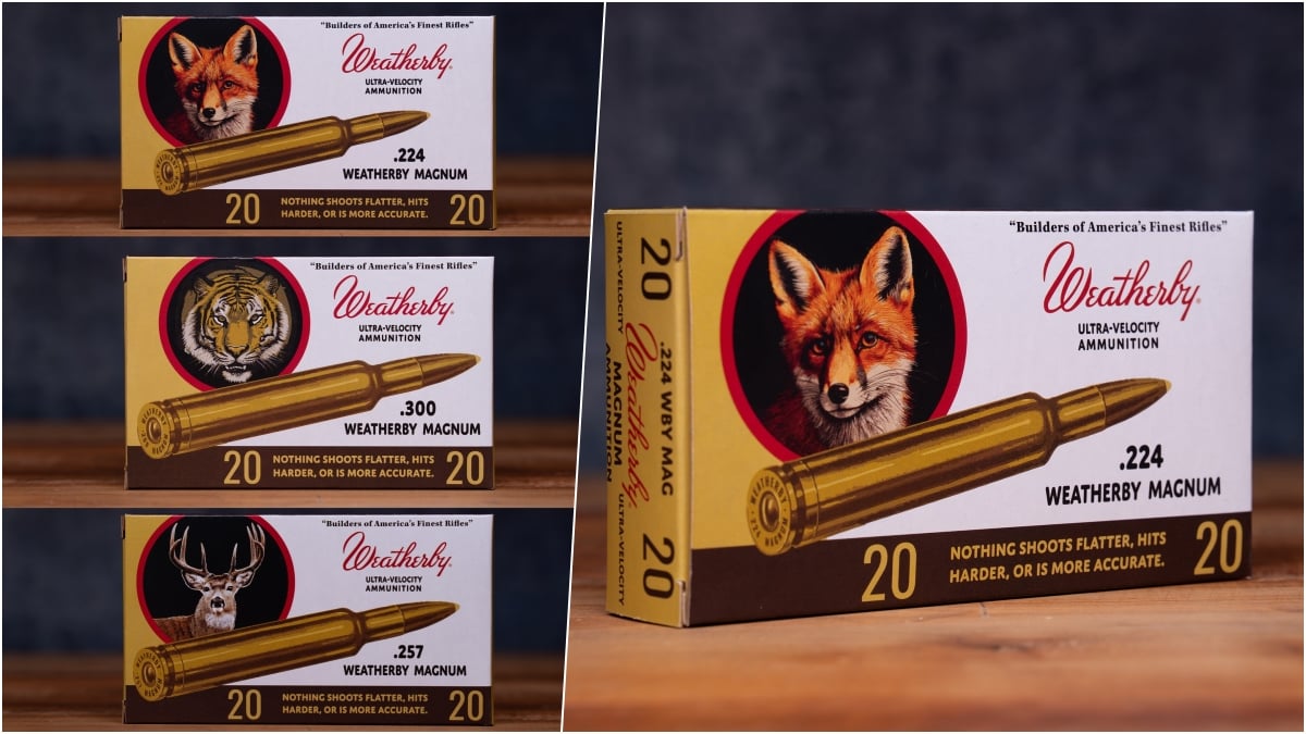 Weatherby retro ammo packages