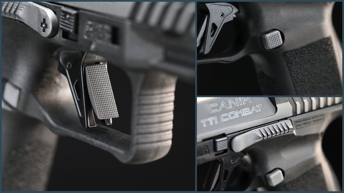 Canik TTI Combat Smoke controls detail