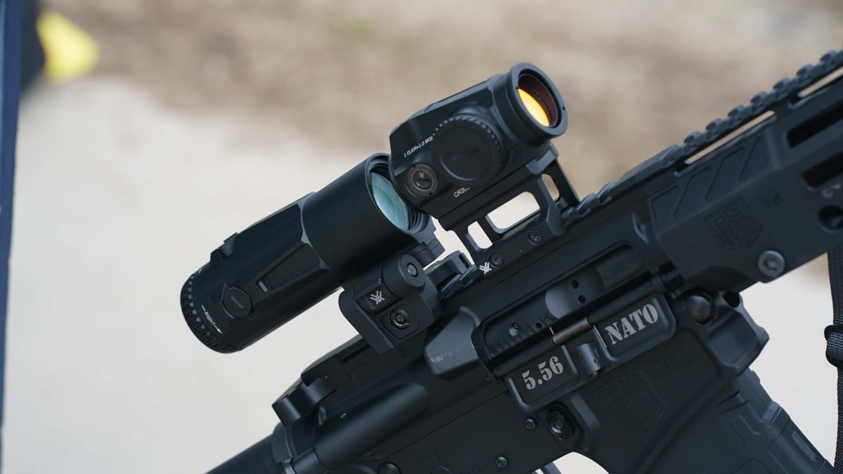 Vortex Sparc optic and magnifier on Diamondback DB-15 Diamond Series rifle