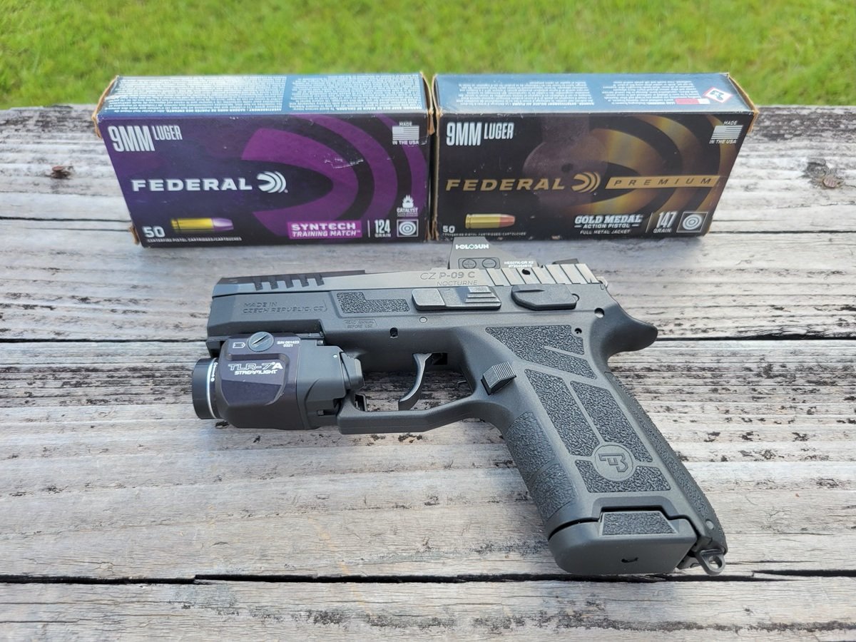 The double-action/single-action CZ P-09C Nocturne