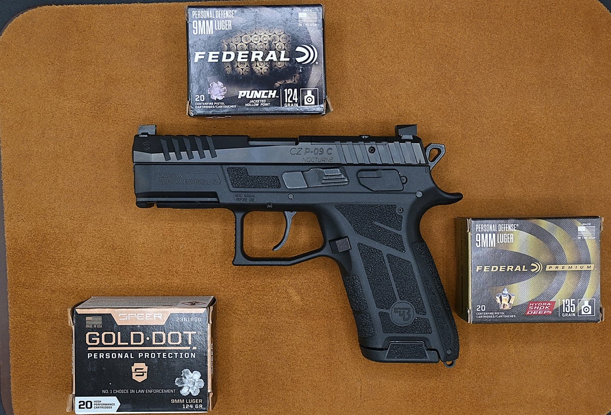 The double-action/single-action CZ P-09C Nocturne